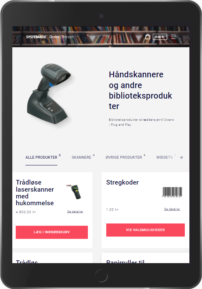 håndskannere og andre biblioteksprodukter